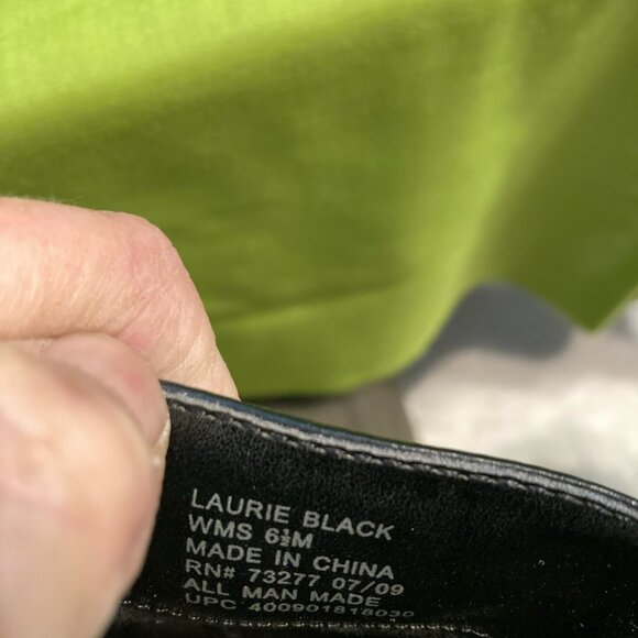 NWOT Croft & Barrow "Laurie Black" Leather clogs - Picture 4 of 4